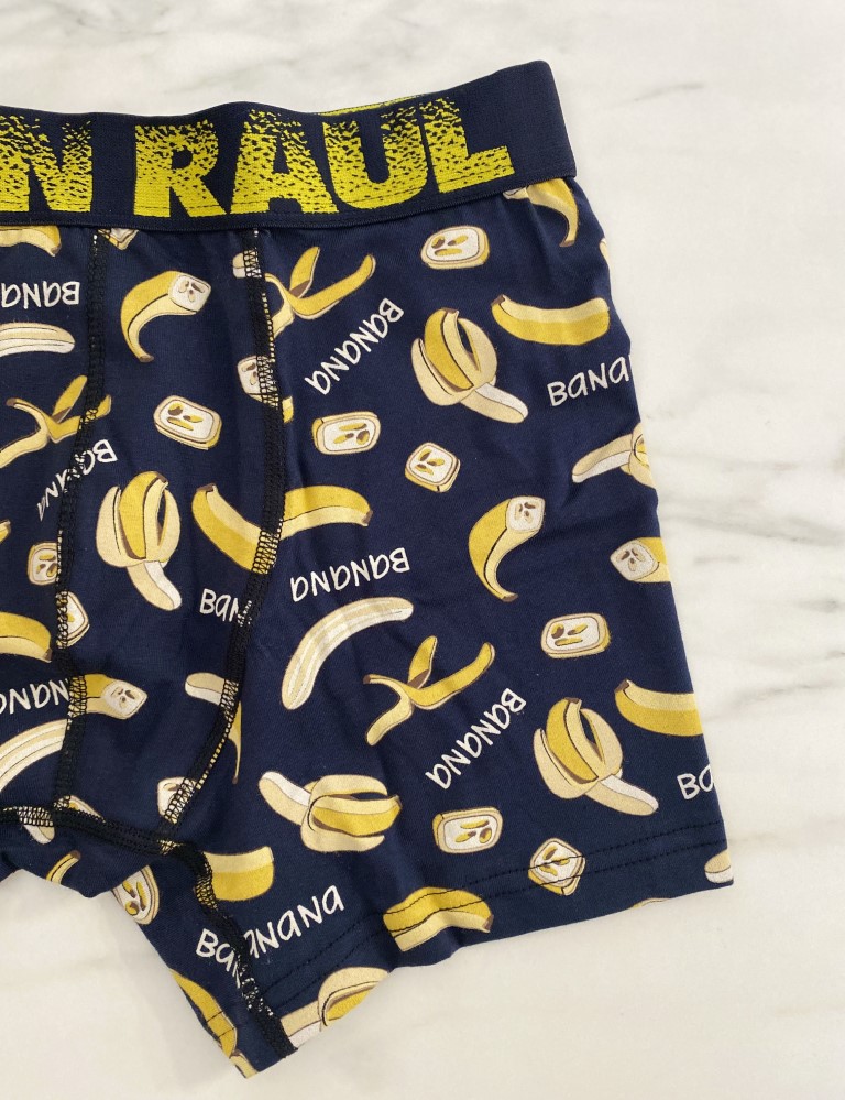 Ανδρικό βαμβακερό μπλε μποξεράκι με σχέδιο JR254183 φωτογραφία